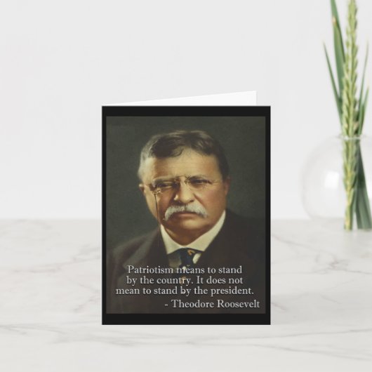Grappige Dank Meme Design Theodore 'Roosevelt Meme Kaart (Voorkant)