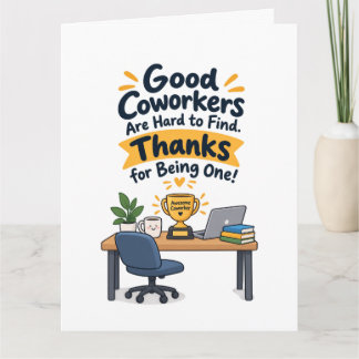 Grappige Dankkaart voor Collega Bedankkaart