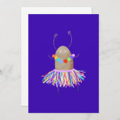 Grappige dansende aardappel kaart (Voorkant / Achterkant)