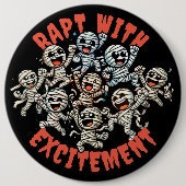 Grappige dansende mummies Verrukt met opwinding Ronde Button 6,0 Cm (Voorkant)