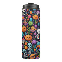 Grappige dansende skeletten Halloween Thermal Tumb