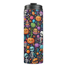 Grappige dansende skeletten Halloween Thermal Tumb Thermosbeker