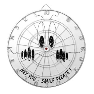 Grappige Dart Board Gift Curiosity Eyes - Smile Dartbord