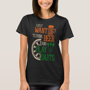 Grappige Dart Kleding Mannen Vrouwen Dart T-shirt