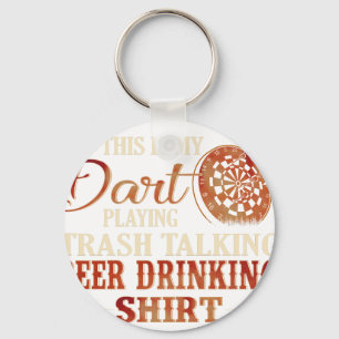 Grappige Dart Kleding Spreuken Quotes voor Mannen Sleutelhanger