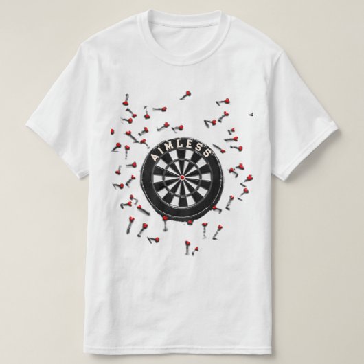 Grappige Darts T-shirt (Design voorkant)