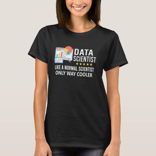 Grappige Data Scientist Definitie Computerwetensch T-shirt (Voorkant)