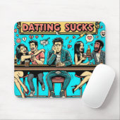 Grappige "Dating Sucks" Comic Style Muismat (Met muis)