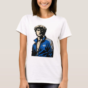 Grappige David Michelangelo-beeld in trainingspak T-shirt