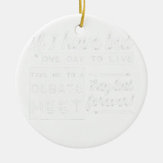 Grappige debatbijeenkomst keramisch ornament