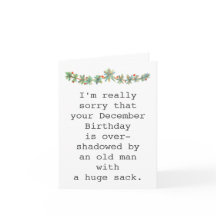 Grappige December Verjaardag Gecombineerd met Kers