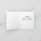 Grappige December Verjaardag Gecombineerd met Kers Kaart (Binnen)