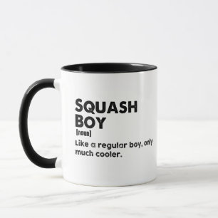 Grappige definitie squash jongen Squashliefhebber Mok