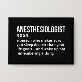 Grappige definitie van anesthesioloog button