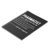 grappige definitie van apotheker sarcastisch T-shi Notitieboek (Linkerzijde)