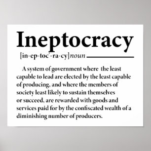 Grappige definitie van infocratie poster