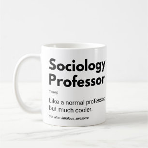 Grappige definitie van sociologieprofessor koffiemok