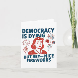 Grappige democratie is stervende maar hey mooi vuu kaart