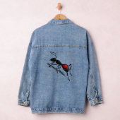 Grappige denim jas met mier jacket (Hangar)