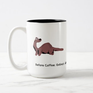Grappige Derpy Dinosaur Mok – "Voor Koffie: 