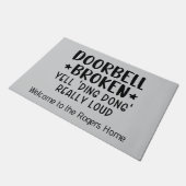 Grappige Deurbel Stuk Deurmat (Schuin)