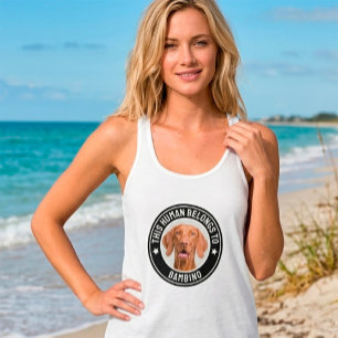 Grappige "Deze Mens Hoort Bij" Op Maat Gemaakte Fo Tanktop