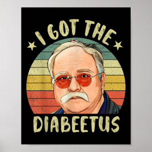 Grappige Diabetische Diabetische Type 1 2 Bewustzi Poster
