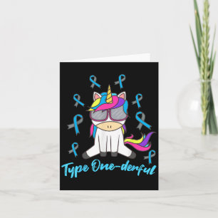 Grappige Diabetische Eenhoorn Type Een-derful Type Kaart