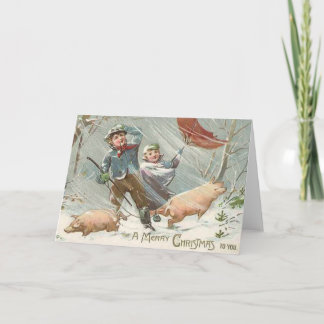 GRAPPIGE DIEREN FEESTDAGEN KAART