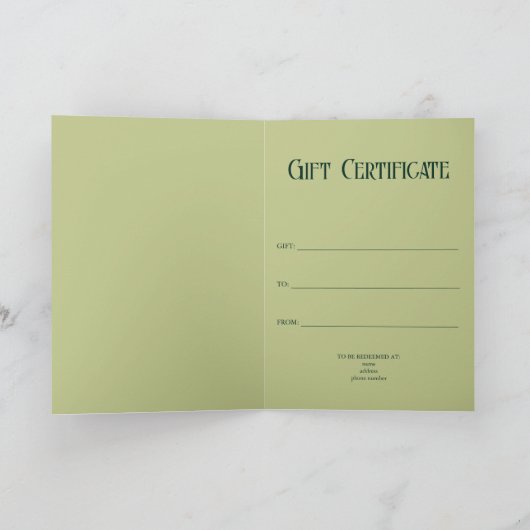 Grappige dieren Kerstfavorieten - Eenhoorn 1 Kaart (Binnen)