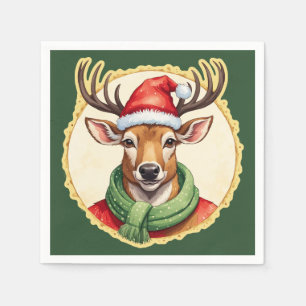 Grappige dieren Kerstfavorieten - Herten 2 Servet
