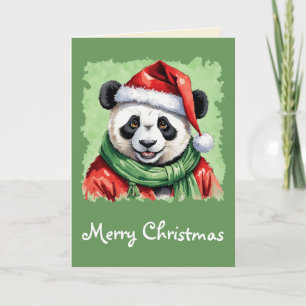 Grappige dieren Kerstfavorieten - Panda 1 Kaart