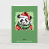 Grappige dieren Kerstfavorieten - Panda 1 Kaart (Achterkant)