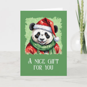 Grappige dieren Kerstfavorieten - Panda 1 Kaart