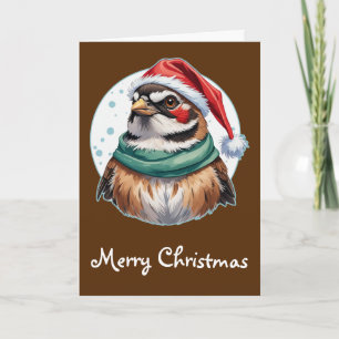 Grappige Dieren Kerstfavorieten - Sparrow 1 Kaart