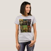Grappige  Dieren Montage Vrouwen T-shirt (Voorkant volledig)