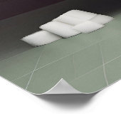 Grappige dieren zitten in bad in badkamer poster (Hoek)