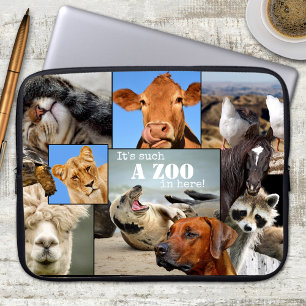 Grappige Dieren Zoo Laptop Sleeve