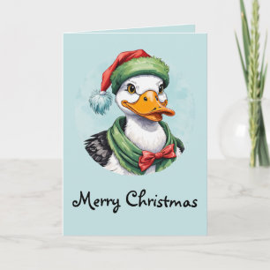 Grappige dierlijke kerstfavorieten - Duck 2 Kaart