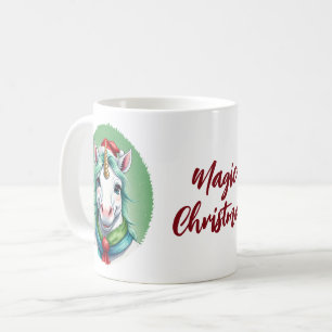 Grappige dierlijke Kerstfavorieten - Eenhoorn 1 Koffiemok