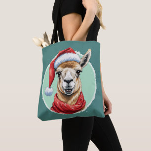Grappige dierlijke Kerstfavorieten - Lama 1 Draagtas