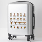 Grappige dierstickers  sticker (Koffer)