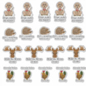 Grappige dierstickers  sticker (Voorkant)