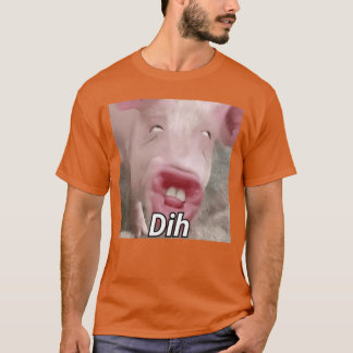 Grappige dih brainrot gen z Humor Varkens Meme dih T-shirt