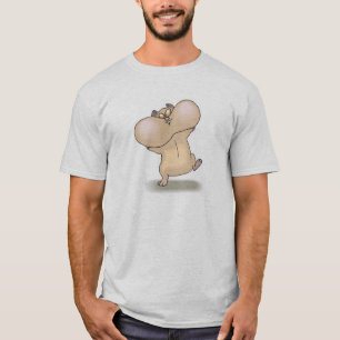 grappige dikke wangen hamster t-shirt