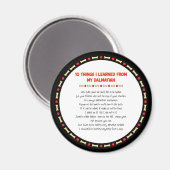 Grappige dingen die ik van mijn Dalmatiër heb gele Magneet (Voorkant / Achterkant)