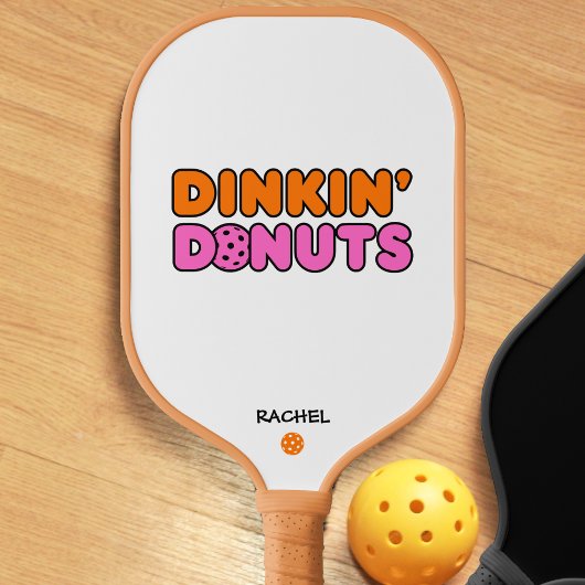 Grappige Dinkin Donuts Pickleball Paddle