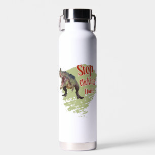Grappige Dinosaur Stop Klikken Waterfles