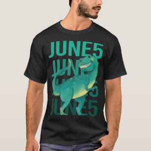 Grappige dinosaurus - 5 juni 5 05 t-shirt