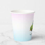 Grappige dinosaurus antiek auto B2S kinderen Verja Papieren Bekers (Rechts)